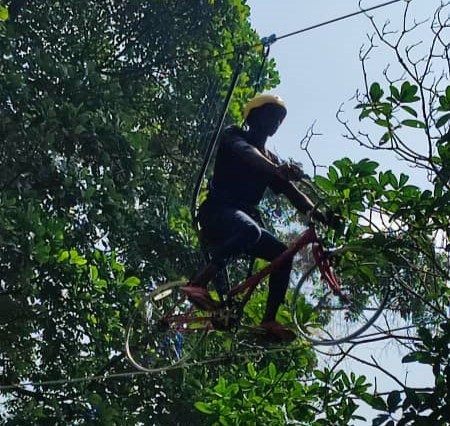 Aerial Sky Biking